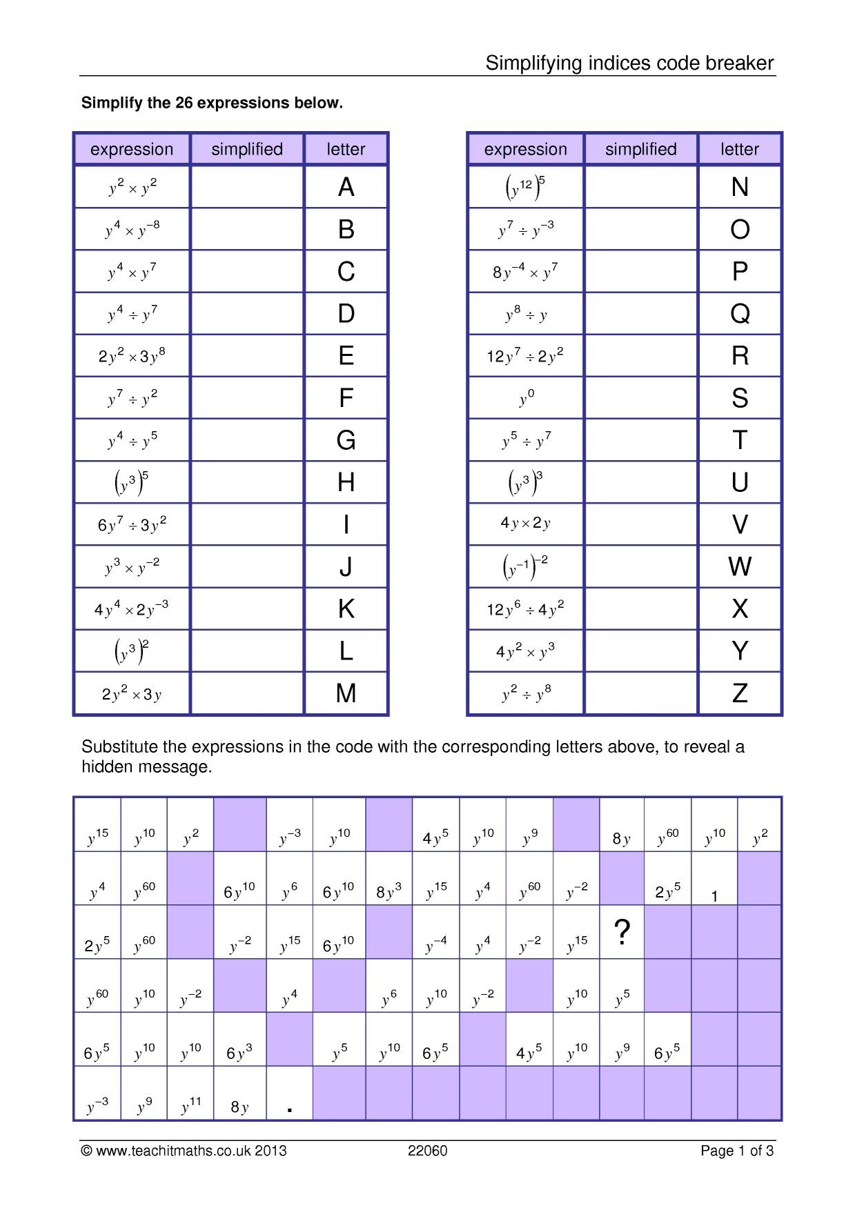Simplifying