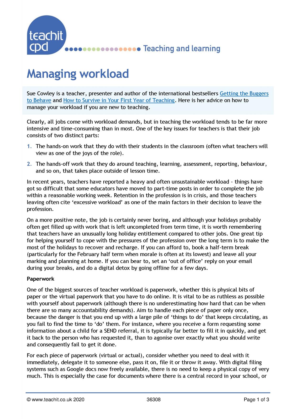 Managing
