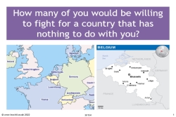 Why did British men sign up to fight in the First World War?