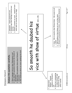 Analysing quotations - Act 3 Scene 5